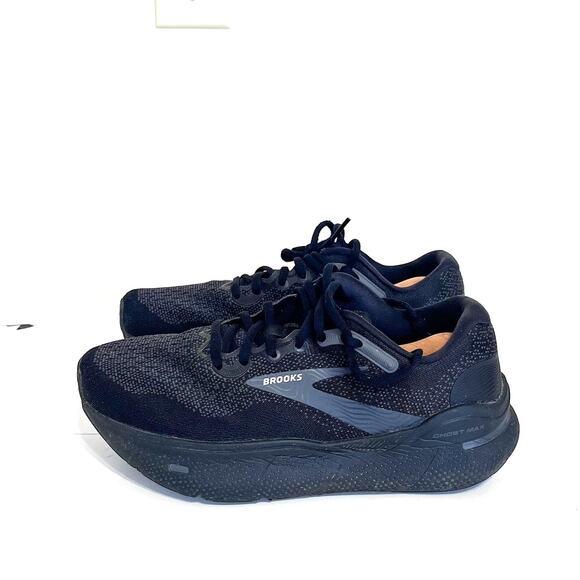 Brooks Ghost Max Womens Sneakers Size 8EE Extra Wide Black Athletic Running Gym - Picture 3 of 10